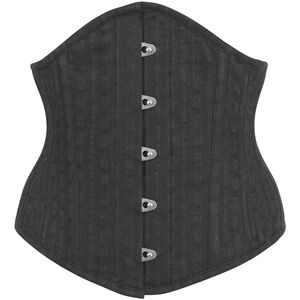Corset Story Black Cotton Waspie Corset Size 30"